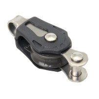 BARTON Einfachblock gleitl. 20mm, Seil 5mm, Auge, U-Bügel