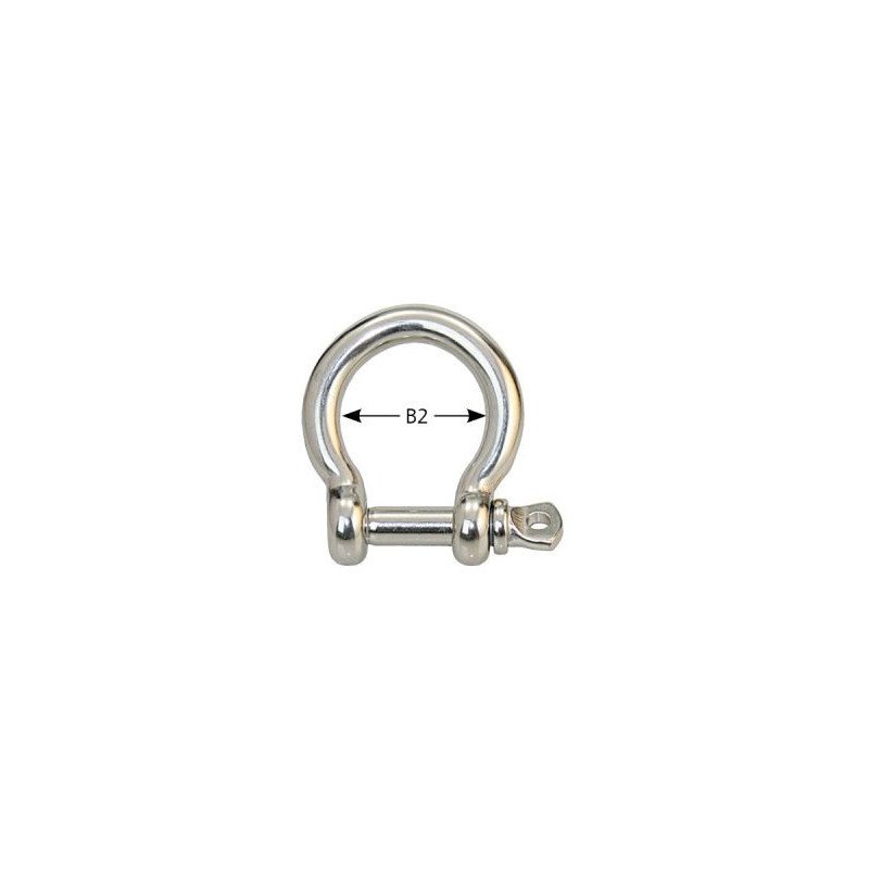 Rundschäkel geschweift A4 Pin 5mm 2St. SB-Pack