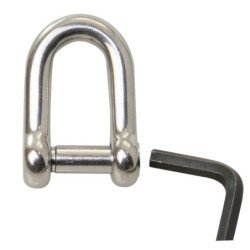 Rundschäkel mit Inn6kant A4 Pin 8mm 10St.