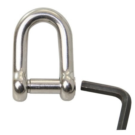Rundschäkel mit Inn6kant A4 Pin 8mm 10St.