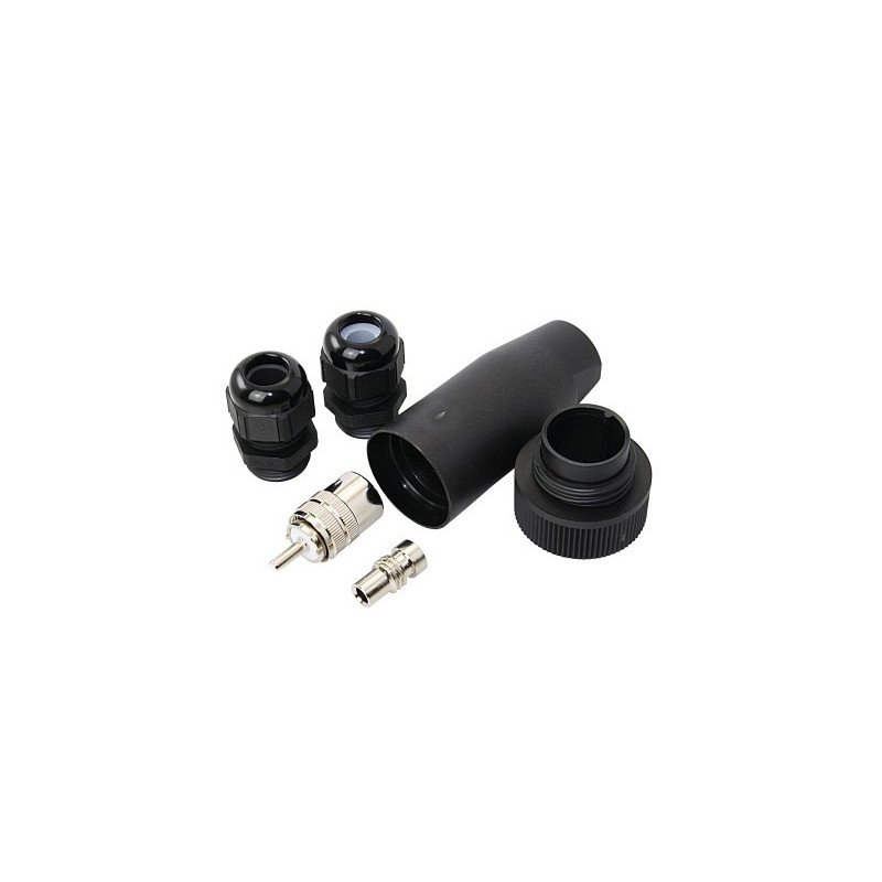 Koaxial Kupplungsstecker PBT 50V für Kabel 10mm RG213