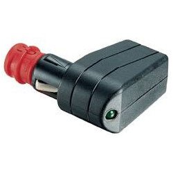 PRO CAR Universalstecker, 90° 12/24V mit Sicherung 8A und LED