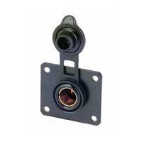 Einbau-Steckdose mit Deckel und Paneel 12/24V 16A für Stecker 12mm