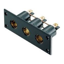 Dreifach-Einbausteckdose 6-24V max.16A SB-Pack