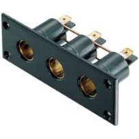 Dreifach-Einbausteckdose 6-24V max.16A SB-Pack