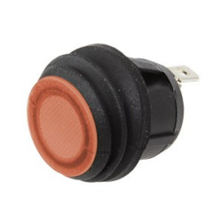 Wippschalter, rund 12/24V 10A 25mm mit LED rot