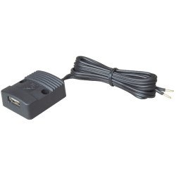 PRO CAR USB-A Aufbau-Steckdose, flach 12/24V 3A 42x34mm mit Kabel 1m