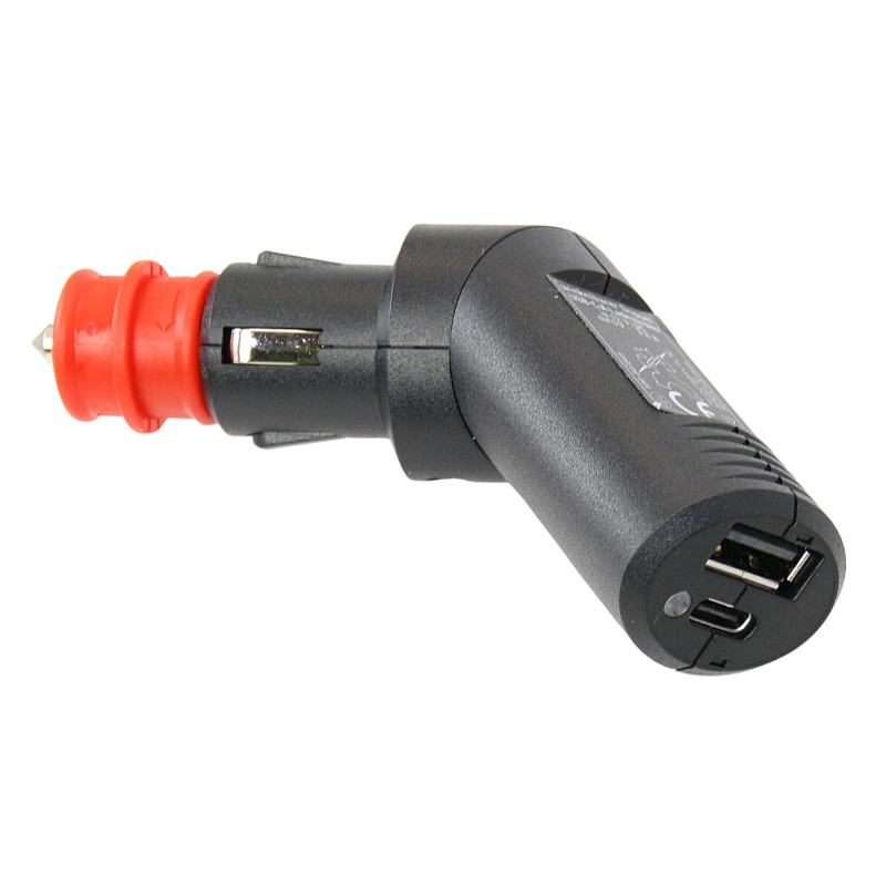 Winkelbarer Doppel-USB-C/A-Ladest.-12V DC/5V DC SB-Pack