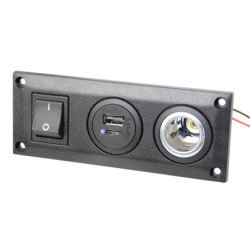 Einbau-Dreifachrahmen für Power-/USB-Steckdose SB-Pack