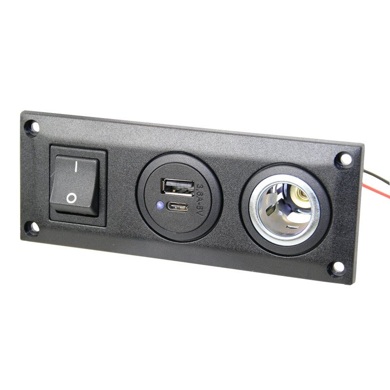 Einbau-Dreifachrahmen für Power-/USB-Steckdose SB-Pack