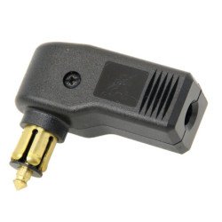 PRO CAR Normstecker, 90° 12/24V 16A 12mm