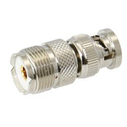 Koaxial Adapter BNC Stecker auf UHF Buchse