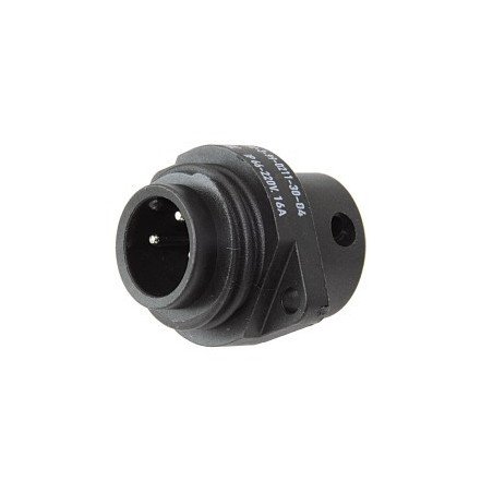 Landstromanschluss-Flanschstecker 230V 16A 3-polig