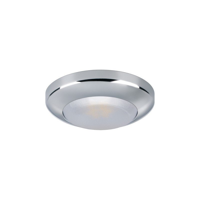 QUICK LED-Deckenleuchte Mirò Kunststoff/Cr 12V 64mm, warmweiß, chrom