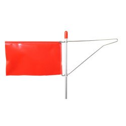 Verklicker ohne Seitenhalter, mit PVC Tuch rot (Opti)