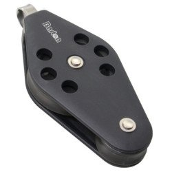 BARTON Violinblock gleitl. 45/30mm, Seil 8mm, Auge