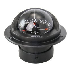 RIVIERA Kompass Artica BA1 12V 70mm, für Einbau, schwarz