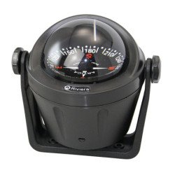 RIVIERA Kompass Artica BA2 12V 70mm, mit Haltebügel, schwarz