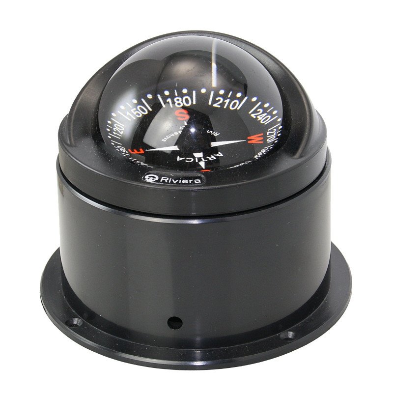 RIVIERA Kompass Artica BA3 12V 70mm, für Aufbau, schwarz