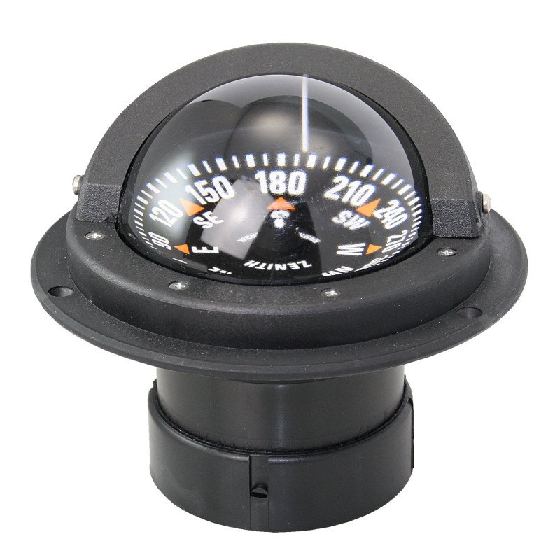 RIVIERA Kompass Zenith BZ1 12V 80mm, für Einbau, schwarz