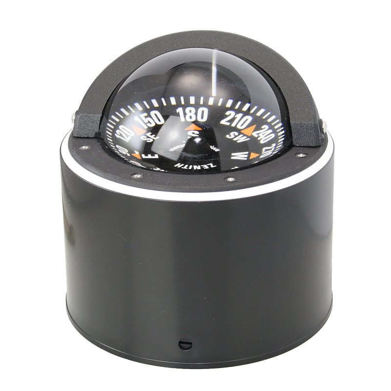 RIVIERA Kompass Zenith BZ3 12V 80mm, für Aufbau, schwarz