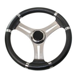 RIVIERA Steuerrad VS01 Edelstahl/PU 350mm schwarz