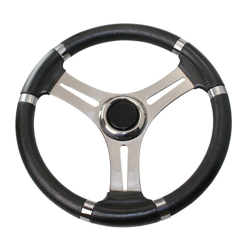 RIVIERA Steuerrad VS01 Edelstahl/PU 350mm schwarz