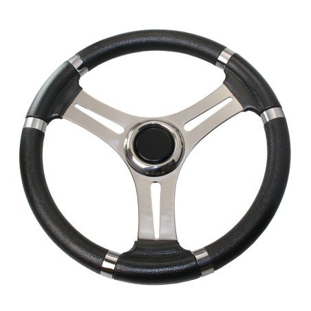 RIVIERA Steuerrad VS01 Edelstahl/PU 350mm schwarz