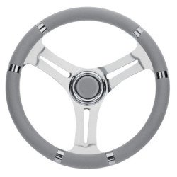 RIVIERA Steuerrad VS01 Edelstahl/PU 350mm grau