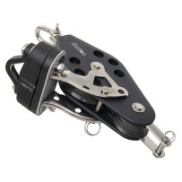 BARTON Violinblock gleitl. 45/30mm, Seil 8mm, Wirbelsch, U-Bügel, K-Klemme