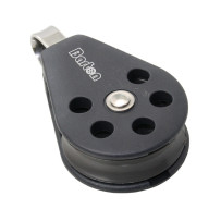 BARTON Einfachblock gleitl. 45mm, Seil 10mm, Auge