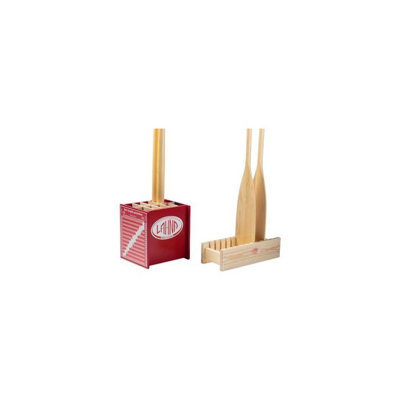LAHNA Displayständer Holz 450x180mm, für 10 Riemenruder