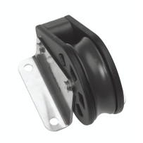 BARTON Einfachblock gleitl./Bockrolle 45mm, Seil 10mm